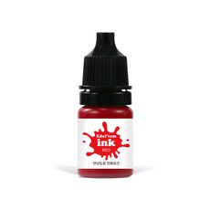 이달템 만년도장 선생님도장 칭찬도장 리필 잉크 수성 지류용, 5ml, 1개, 레드