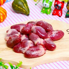 도꾸네 애견간식 수제간식 재료 오리염통 1kg 생육, 단품
