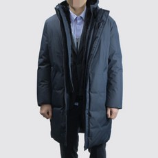 바쏘옴므 WST4UB12 NY 네이비 기본핏 시베리안 타이툰 프리미엄 구스다운 래빗 패딩 점퍼