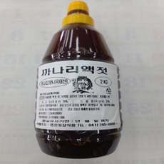 영진젓갈식품 까나리액젓 국산 백령도, 1개, 2kg