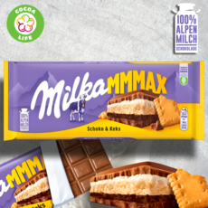 Milka M-Max молочный шоколад с бисквитом и нугой, 300 г