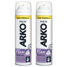 아르코맨 센시티브 쉐이빙 폼, 200ml, 2개