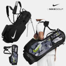 (국내매장정품) 나이키 골프팩 캐디백 골프가방 스탠드백 경량 하이브리드 에어 2 GB 실용적인골프백, (091)블랙