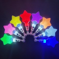도매파티 야광 LED 파티 용품, 1개, 20-6 LED 미니별 응원봉 보라색_GCU40