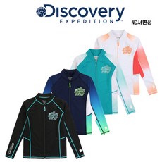 디스커버리 여성 기본형 풀집 래쉬가드 DWSW60931NCBS