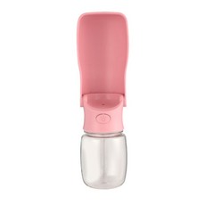 리치독스 산책물병 간편 편리 한손에 쏙 강아지 휴대용 접이식 [파스텔땅콩물병], 핑크