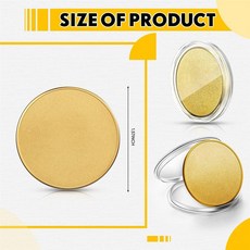 블랭크 조각용 블랭크 챌린지 코인 아크릴 보호 상자 포함 스레드 엣지 40mm 30, 1개