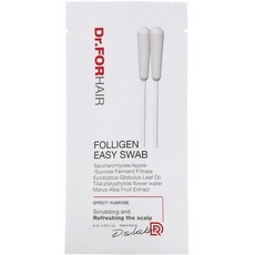 닥터포헤어 폴리젠 이지 스왑 10 패킷 0.2 fl.oz(6ml) Dr.ForHair Folligen Easy Swab 10 Packets 0.20 fl.oz(6ml), 단일상품