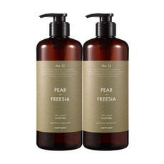[내일도착] 해피바스 스킨 케어 퍼퓸 바디워시 페어앤프리지아 900g 1+1, 900ml 2개, 2개