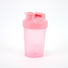 베어링하우징 남성용 휴대용 쉐이커 컵 스포츠 물컵 단백질 분말 식사 교체 믹싱 플라스틱 400ml, 02 분홍색_01 400ml, 1개