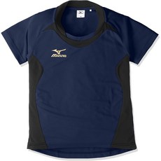 [Mizuno]럭비 웨어 럭비 프랙티스 셔츠 주니어 R2MA7401키즈 드레스 네이비 일본 130(일본 사이즈 130)