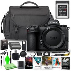 Nikon 니콘 Z7II 45.7MP 미러리스 디지털 카메라 (본체만 해당) (1653) 64GB XQD 메모리 카드 포함 USA 모델 디럭스 번들 + 가방 코렐 편집 소프트웨어