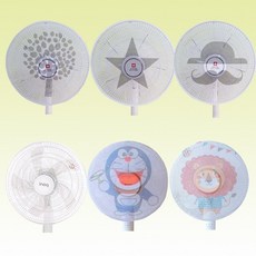 더보아 선풍기안전망 화이트 북유럽 캐릭터 모음, 화이트L