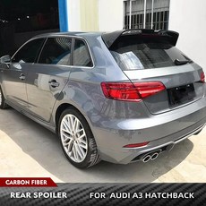 리어 루프 스포일러 윈도우 윙 카본 립 아우디 S3 RS3 A3 8V S라인 해치백 4도어 14-18년 기본선택