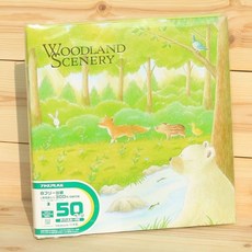 나카바야시 나사식 대형 접착앨범 Woodland 25L-16