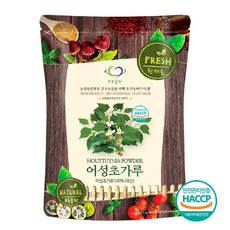 푸른들판 국내산 어성초 분말 가루 100% HACCP 인증 국산 건조 어성초잎 차 파우더, 1개, 500g