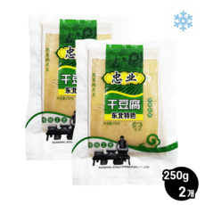 왕부정 중국식품 충업 냉동 건두부 포두부 업소용 간편조리 소포장, 2개, 250g