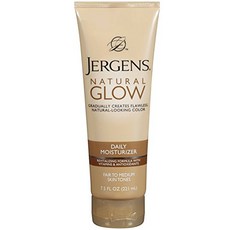 Jergens Natural Glow Daily Moisturizer 보통에서 중간 7.50 oz (2 팩), 1개, 221ml
