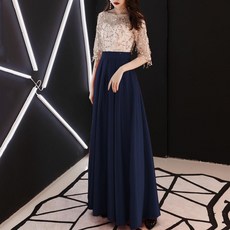kirahosi 합창단 연주회 여자 성인 롱 드레스 시상식 공연복 434호+ 덧신 증정
