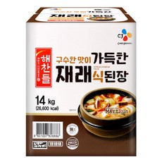 해찬들 가득한 재래식된장, 14kg, 1개