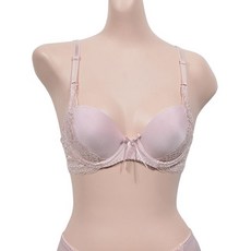 폭스 레이스 리본 포인트 3 4컵 와이어 A컵 브라X1EA 여성브라 브라팬티세트 브라렛 여성속옷 노와이어브