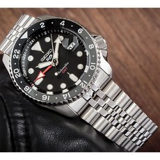 세이코 스포티 라운드 GMT 터틀 다이버 블랙 SKX 오토매틱 남자 메탈 시계 상품 이미지
