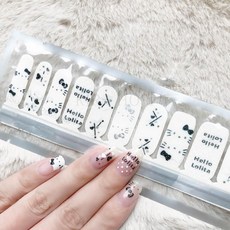 kirahosi 여성 가을 겨울 패션 네일 아트 스티커 손톱 네일 파츠 액세서리 281 NL +덧신 증정 E4wp9p3, 1, 모델924