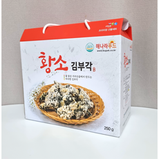 당일생산! 한입 황소 김부각 (10개동봉) 선물세트, 1박스, 500g