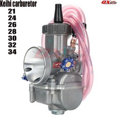 범용 오토바이 기화기 21 24 26 28 30 32 34mm PWK Carburador 85 110 250 300cc ATV 쿼드 스쿠터 먼지 핏, 03 keihi 26