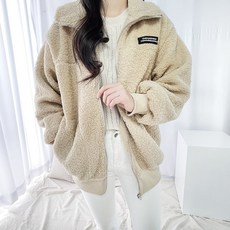 포미데이 반폴라 퍼 뽀글이 양털 후리스 점퍼