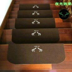 러그 유럽식 심플 원목 계단 스텝매트 카페트 대리석 미끄럼방지매트 접착제필요없음 가정용, C11-커피 녹각