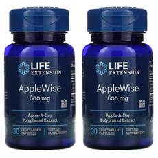 라이프익스텐션 애플와이즈 AppleWise 600mg 30정 2병, 30개, 2개