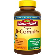 [해외]Nature Made Super B-Complex 네이쳐메이드 슈퍼 B컴플랙스 460개입, 460정, 1개