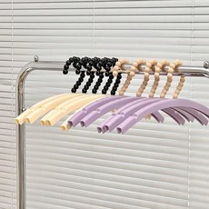 비즈옷걸이 특이한 옷걸이 소품 장식용 악세서리진열, 퍼플+베이지 조합팩 (10개입)