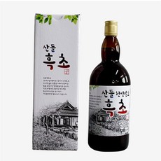 산들초 흑초 발효식초 1100ml 자연농부 김종길 3년숙성 산야초식초