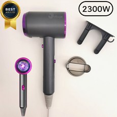 제이빌리지 신형 차이슨 헤어드라이어 5세대 저소음 고출력 음이온 최고급형, 드림그레이퍼플(2300W)헤어샵풍력