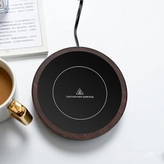 컵전기컵워머 USB컵워머 컵온열기 110V 220V 컵 히터 워머 핫 티 메이커 가열 패드 3 온도 설정 커피 머그 코스터 차 우유용, 12) Round-wood grain - AU, 1개