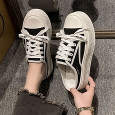 여성 캐주얼 뮬 스니커즈 굽있는 블로퍼 슬리퍼(86940EA)