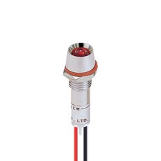 LED소자 KEM 12V LED 인디케이터 전선형 고휘도형 그린 8x30mm 그린(7121EA), 본상품선택 - led소자