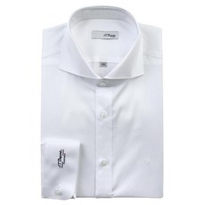 듀퐁셔츠 SE3SM21LS305SWH_긴팔 빅와이드 카라 화이트 슬림핏