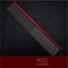 강아지눈꼽빗 얼굴 브러쉬 펫 콤 Fenice-고품질 개 빗 머리 전문 강철 손질 빗 고양이 청소 브러시, red+extra large25cm