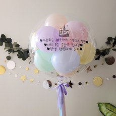 레터링풍선 완제품 당일제작 헬륨 생일 칠순 환갑 백일 결혼 첫돌 생신 프로포즈 이벤트 할로윈 크리스마스 브라이덜샤워 풍선, 15마카롱공기, 1