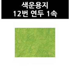 (9801240) 색운용지 12번 연두 1속