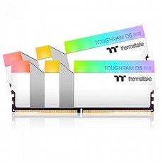 써멀테이크 DDR5-6400 CL32 TOUGHRAM RGB 화이트 패키지 (32GB(16Gx2)), 2개