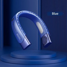 단 선풍기 휴대용 6000mah 전기 쿨러 야외용 걸이식 5 에어 샤오미 에어컨 충전식, Blue, 1개