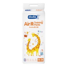 dodie 듀 디 도 에 어 플 라 바지 XXL 26 편 (15kg 이상) 얇 은 밀 착 합성 긴 오줌 안 젖 습 니 다.