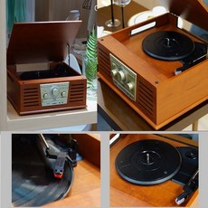 멀티 올인원오디오 턴테이블 블루투스 FM CD USB-T3