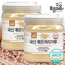 [토종마을] HACCP인증 국산 볶은귀리가루 800g X 2개
