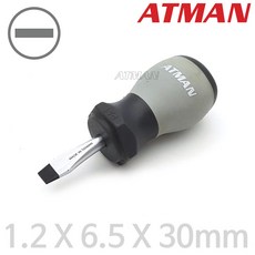 ATMAN 아트만 주먹 일자드라이버 AT-126530 ( 1.2 x 6.5 x 30mm ) 일자 주먹드라이버, 1개