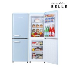 벨(BELLE) 벨 레트로 소형 냉장고 RC15ASB 스카이블루 150L, 없음